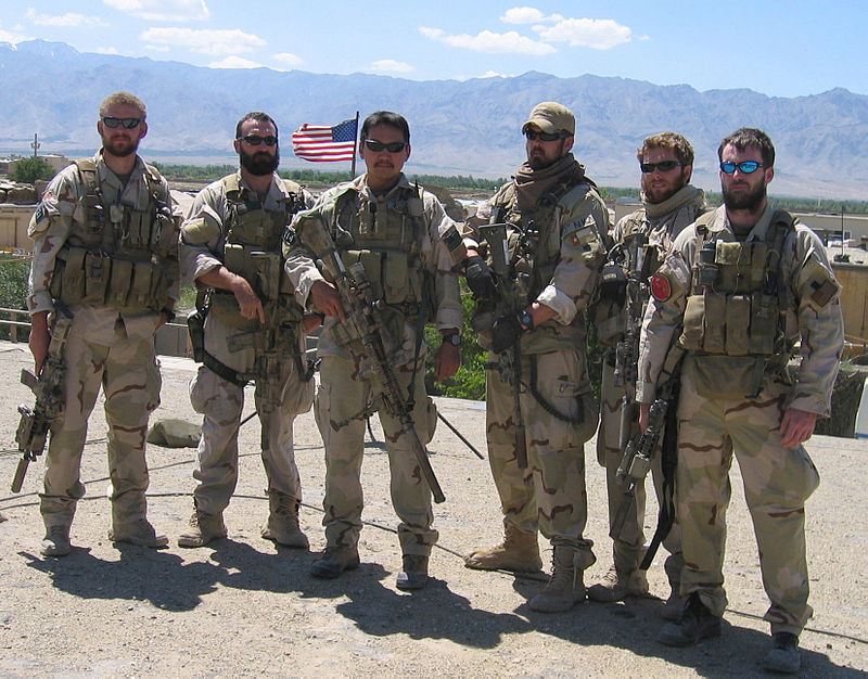 (L to R) Matthew Axelson, Daniel Healy, James Suh, Marcus Luttrell, Eric Patton, Michael Murphy operation redwing